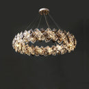 GobekUsa Crystal Dimmable LED Chandelier in Gold and Silver Finishes