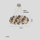GobekUsa Crystal Dimmable LED Chandelier in Gold and Silver Finishes