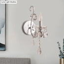 GobekUsa Modern Wall Mount Metal Candelabra Sconce Light with Crystal Drop (Silver/Gold)