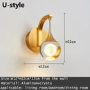 GobekUsa Crystal LED Wall Sconce for Elegant Home Décor
