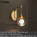 GobekUsa Crystal LED Wall Sconce for Elegant Home Décor