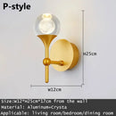 GobekUsa Crystal LED Wall Sconce for Elegant Home Décor