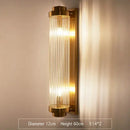 GobekUsa Crystal Wall Lamp: Elegant Golden LED Sconce for Bedroom, Living Room & Bathroom
