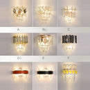 GobekUsa Crystal Gold Stainless Steel LED Dimmable Wall Sconce