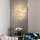 GobekUsa Crystal Gold Stainless Steel LED Dimmable Wall Sconce