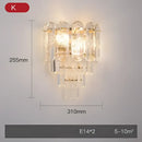 GobekUsa Crystal Gold Stainless Steel LED Dimmable Wall Sconce