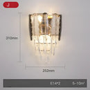 GobekUsa Crystal Gold Stainless Steel LED Dimmable Wall Sconce