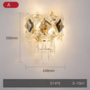 GobekUsa Crystal Gold Stainless Steel LED Dimmable Wall Sconce