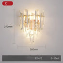 GobekUsa Crystal Gold Stainless Steel LED Dimmable Wall Sconce