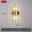 GobekUsa Crystal Gold Stainless Steel LED Dimmable Wall Sconce