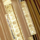 GobekUsa Crystal Chandelier: Modern Nordic Spiral Staircase Pendant Lamp, Golden/Silver Dining Room Luxury