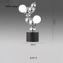 GobekUsa Dimmable LED Hanging Pendant Light for Living Room - Gold Silver Luminaire