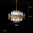 GobekUsa E14 LED Crystal Pendant Lights in Silver Gold Finish
