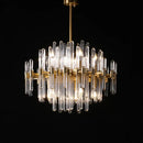 GobekUsa E14 LED Crystal Pendant Lights in Silver Gold Finish