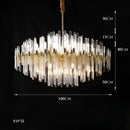 GobekUsa E14 LED Crystal Pendant Lights in Silver Gold Finish