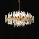 GobekUsa E14 LED Crystal Pendant Lights in Silver Gold Finish