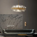 GobekUsa E14 LED Crystal Pendant Lights in Silver Gold Finish
