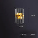 GobekUsa E14 LED Crystal Pendant Lights in Silver Gold Finish