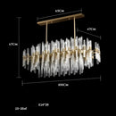 GobekUsa E14 LED Crystal Pendant Lights in Silver Gold Finish