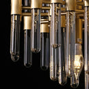 GobekUsa E14 LED Crystal Pendant Lights in Silver Gold Finish