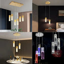 GobekUsa Bubble Crystal LED Pendant Lights in Gold/Silver