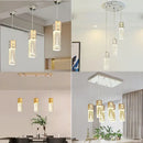 GobekUsa Bubble Crystal LED Pendant Lights in Gold/Silver