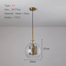 GobekUsa Ball Glass Pendant Light Modern Kitchen Dining Living Room Fixture