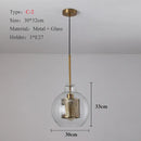 GobekUsa Ball Glass Pendant Light Modern Kitchen Dining Living Room Fixture