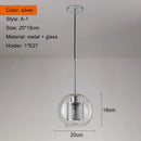 GobekUsa Ball Glass Pendant Light Modern Kitchen Dining Living Room Fixture