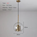GobekUsa Ball Glass Pendant Light Modern Kitchen Dining Living Room Fixture