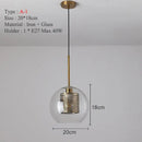 GobekUsa Ball Glass Pendant Light Modern Kitchen Dining Living Room Fixture