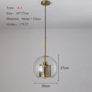 GobekUsa Ball Glass Pendant Light Modern Kitchen Dining Living Room Fixture