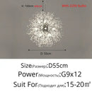 GobekUsa Gold/Silver LED Crystal Chandelier for Home Living Dining Study Hall Bedroom