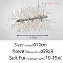 GobekUsa Gold/Silver LED Crystal Chandelier for Home Living Dining Study Hall Bedroom