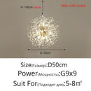 GobekUsa Gold/Silver LED Crystal Chandelier for Home Living Dining Study Hall Bedroom