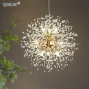 GobekUsa Gold/Silver LED Crystal Chandelier for Home Living Dining Study Hall Bedroom