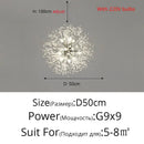 GobekUsa Gold/Silver LED Crystal Chandelier for Home Living Dining Study Hall Bedroom