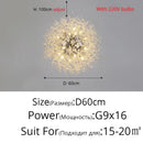 GobekUsa Gold/Silver LED Crystal Chandelier for Home Living Dining Study Hall Bedroom