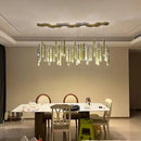 GobekUsa Gold/Silver LED Chandelier for Home, Restaurant, and Beauty Club Lighting