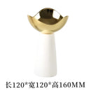 GobekUsa Golden Tray Dessert Bowl Fruit Snack Plate Home Decor Storage Container