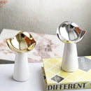 GobekUsa Golden Tray Dessert Bowl Fruit Snack Plate Home Decor Storage Container