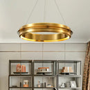 GobekUsa Gold Ring Chandelier: Modern Italian Design for Stylish Living Spaces