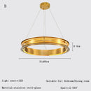 GobekUsa Gold Ring Chandelier: Modern Italian Design for Stylish Living Spaces