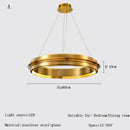 GobekUsa Gold Ring Chandelier: Modern Italian Design for Stylish Living Spaces