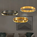 GobekUsa Gold Ring Chandelier: Modern Italian Design for Stylish Living Spaces