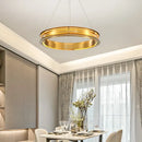 GobekUsa Gold Ring Chandelier: Modern Italian Design for Stylish Living Spaces