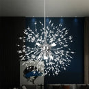 GobekUsa Dandelion Chandelier 8-Light Sputnik Pendant Light Gold/Silver Living Room Fixture