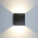 Modern gold & silver square wall lamps for bedroom by Decorbites