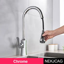 GobekUsa Gold Single Handle Kitchen Faucet: Hot and Cold Water Tap
