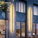 GobekUsa LED Wall Lamp: Waterproof, Dimmable, Aluminum, Outdoor Sconce Light - Gold